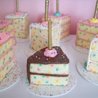 Image 3 of Chocolate Funfetti Slice mixed media sculpture 