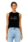 New Breathe Crop Tank - Black