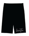 Ladies High Waist Breathe Bike short - Black