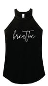 Breathe Tri-Blend Rocker Tank - Black