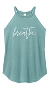 Breathe Tri-Blend Rocker Tank - Eucalyptus Heather