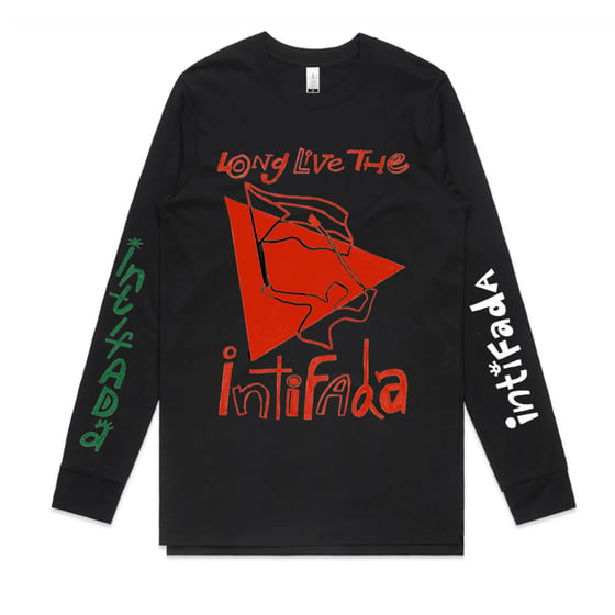 Image of SOLD OUT - BLACK: Long Live the Intifada Long Sleeved Shirt