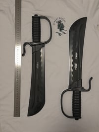 Image 2 of Polypropylene Butterfly Swords Training Wing Chun Kung Fu Martial Arts Sparring Fencing 