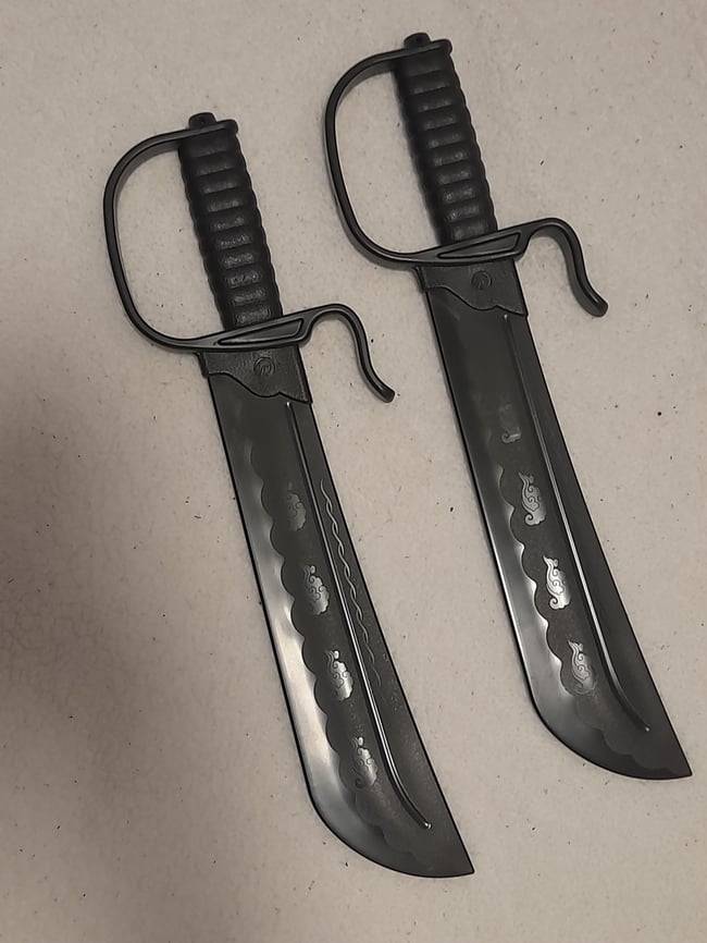 Polypropylene Butterfly Swords Training Wing Chun Kung Fu Martial Arts Sparring Fencing