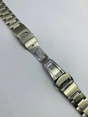 Image of Rare seiko heavy duty solid stainless steel gents watch strap,straight lugs,22mm, genuine,(GN-04)