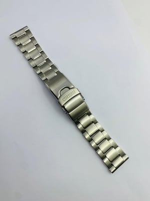 Image of Rare seiko heavy duty solid stainless steel gents watch strap,straight lugs,22mm, genuine,(GN-04)