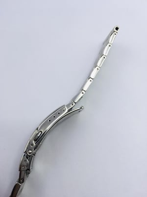 Image of Rare seiko heavy duty solid stainless steel gents watch strap,straight lugs,22mm, genuine,(GN-04)