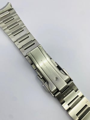 Image of Rare seiko heavy duty solid stainless steel gents watch strap,curved lugs,24mm, genuine,(GN-06)