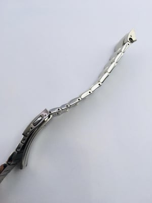 Image of Rare seiko heavy duty solid stainless steel gents watch strap,curved lugs,24mm, genuine,(GN-06)