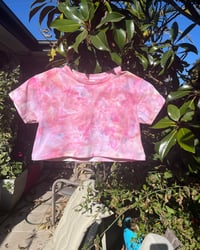 Image 1 of Peach scrunch girls cropped size 4