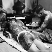 Image 3 of The tattooer Horigorō II, c. 1955, Tokyo - Gelatin silver print.