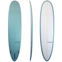 Image 2 of 9-2 Wasp Surfboard Aqua Green Resin Tint FCS11 Side Bites 