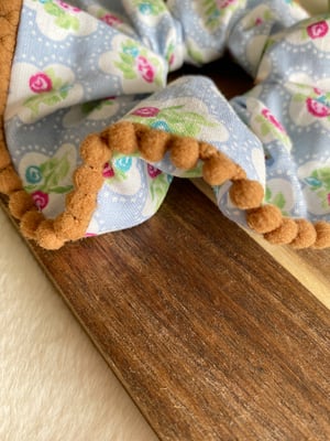 Image of Patterned Pom Pom Scrunchies