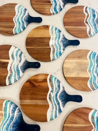 Image 3 of Made to Order Tidal Waves Round Charcuterie Board 
