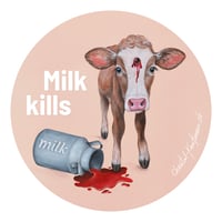 Image 2 of Milk kills | Button