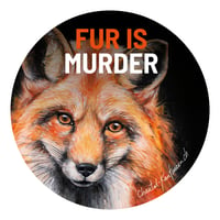 Image 2 of Fur is murder | Button