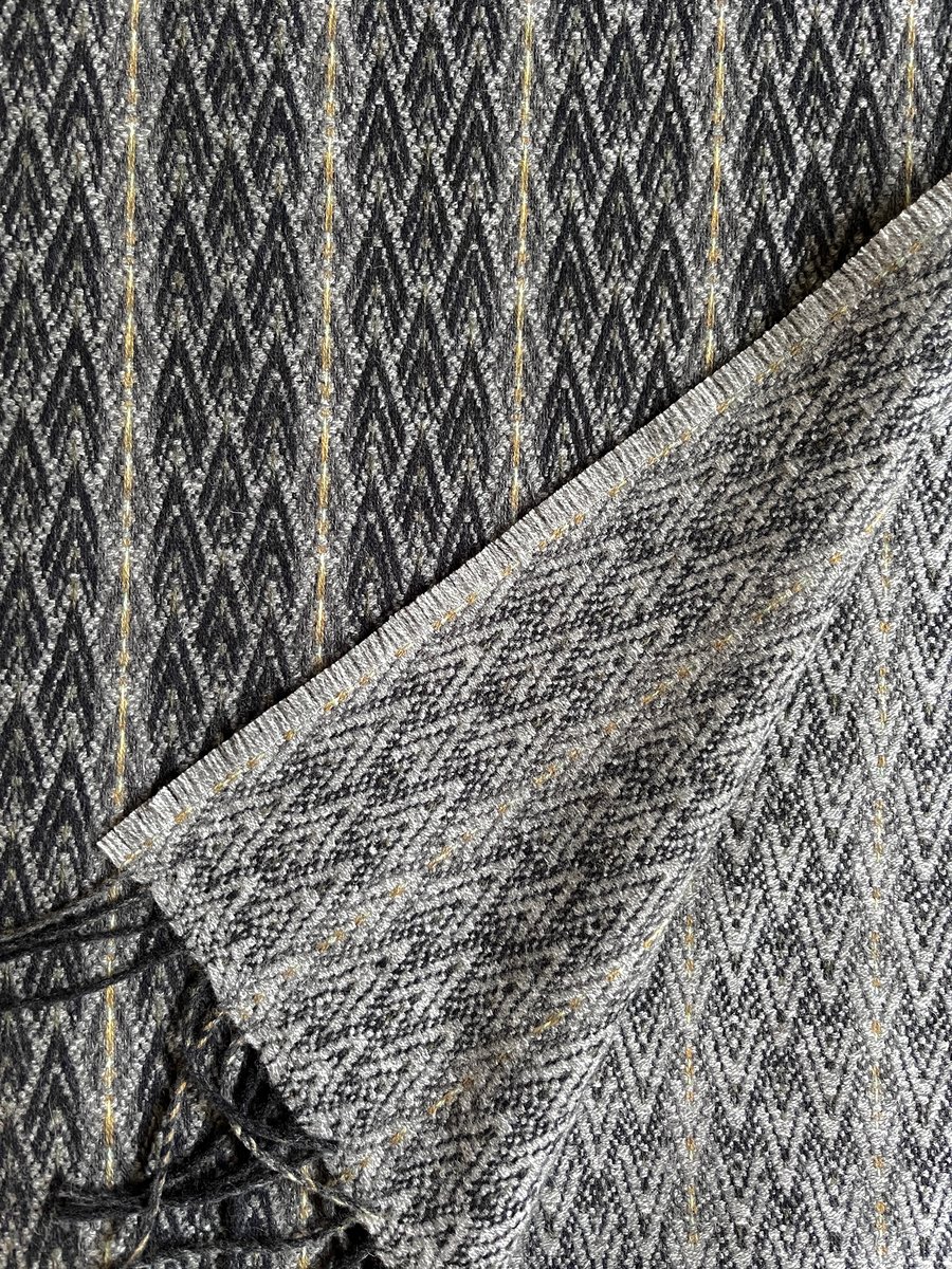 Image of Slate 'Borgund' design Blanket