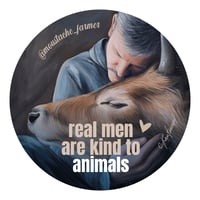 Image 2 of Real men are kind to animals | Button