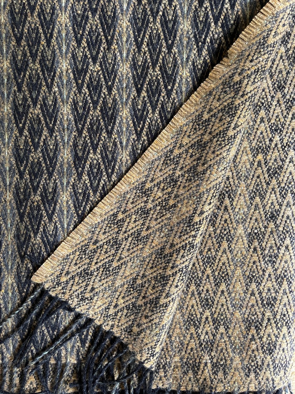 Image of Straw 'Borgund' design Blanket