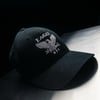 The Eagle NYC Flexfit BB-Cap / Black with Silver Gray Logo