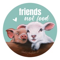 Image 2 of Friends, not food | Button