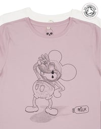 Image 1 of Dont Cry Over Spilt Milk Women's Roll Sleeve T-Shirt (Organic)