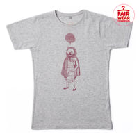 Image 1 of Red Riding Wolf Men's Speckled Grey T-shirt (Fair Wear)