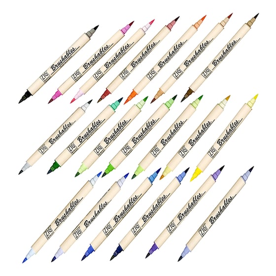 Image of Kuretake - ZIG Brushables - Dual Tipped Markers