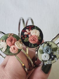 Wrist cuff floral bracelets