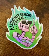 Image 1 of Anti-AI Skeleton Stickers!