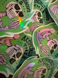 Image 2 of Anti-AI Skeleton Stickers!