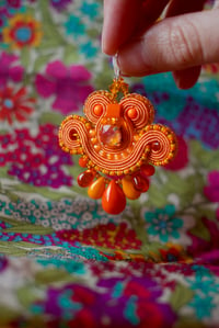 Image 2 of Mini Earrings - Tangerine Bliss 