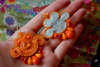 Image 4 of Mini Earrings - Tangerine Bliss 