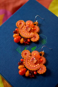 Image 1 of Mini Earrings - Tangerine Bliss 