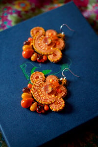 Image 6 of Mini Earrings - Tangerine Bliss 