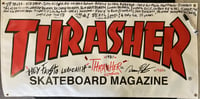 Image 1 of THRASHER BANNER W DP TRICKS RIP FAUSTO 