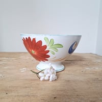 Image 1 of Lovely Hand-Painted Cafe Au Lait Bowl