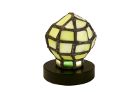 Full Circle Stain Glass Lamp (Yellow)