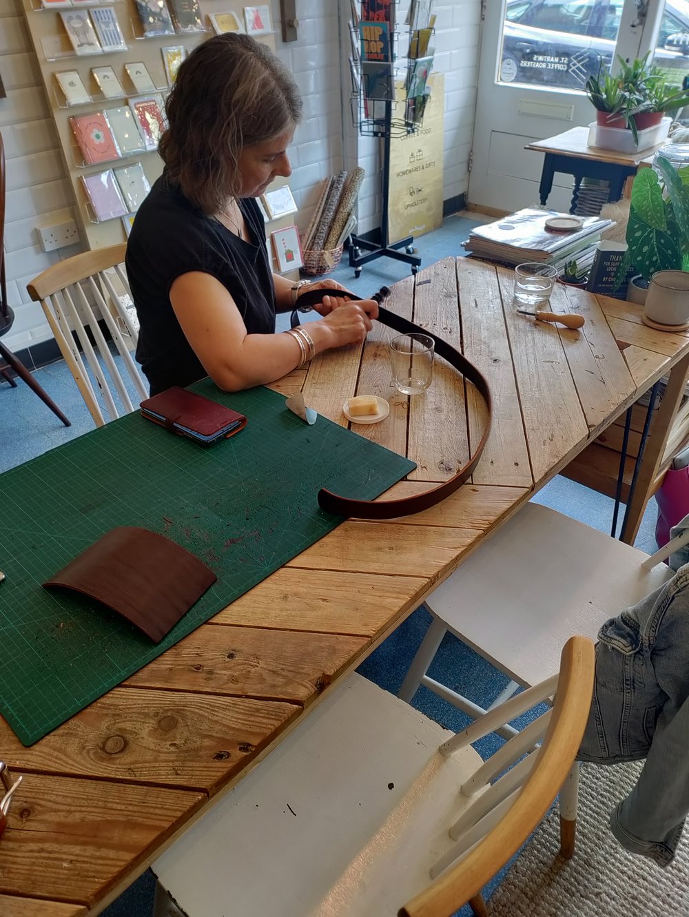 Make a leather belt in a day.