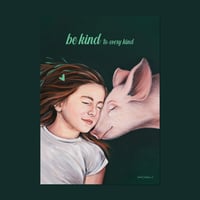 Image 1 of Be kind, be vegan | Poster