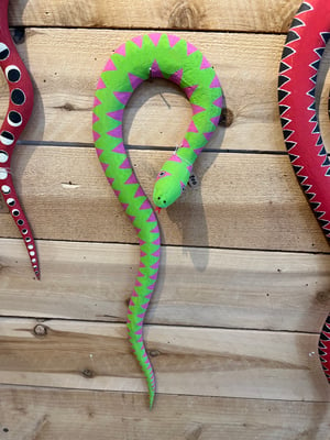 Image of Retro Green and Pink Snake