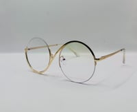 Image 1 of Gold Frame Love Note Clear Eyewear 