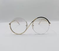 Image 3 of Gold Frame Love Note Clear Eyewear 