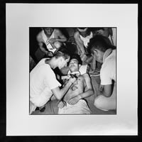 Image 2 of Tokyo tattooer Horigorō III tattooing a hannya mask, c. 1955, Tokyo - Gelatin silver print.