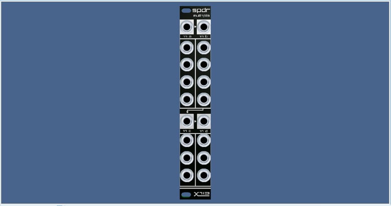 Image of SPDR (spider) - buffered multiple - eurorack module