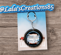 Image 3 of Business logo with qr code keychain