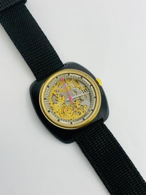 Image of rare citizen skeleton automatic gents watch,1970's.clean,(VTG-08)