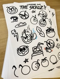 Image 2 of Sickoz! Sticker Sheet