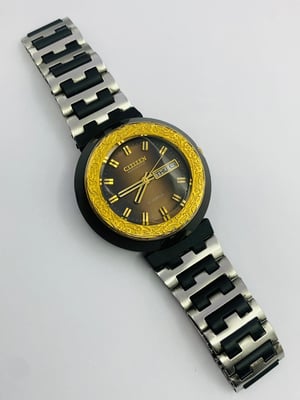 Image of rare eye catching citizen automatic gents watch,1970's/(VTG-18)