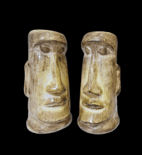 Image 1 of Vintage Skipper Kents Moai S&P Shakers FREE SHIPPING